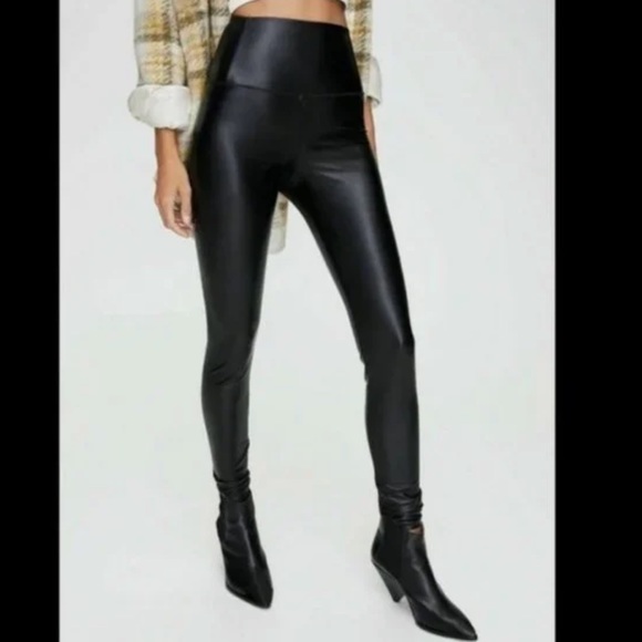 7 For All Mankind Pants - 7 for All Mankind Faux Leather Leggings
